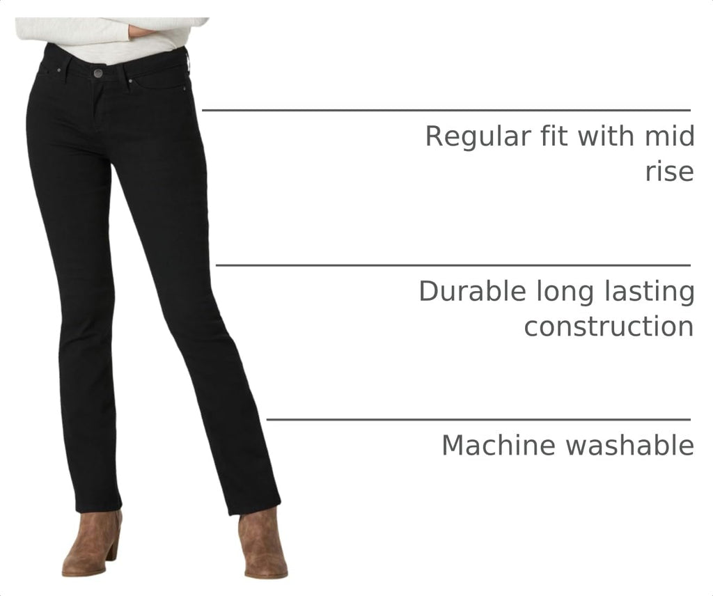 Lee Women's Legendary Mid Rise Bootcut Jean Black 2