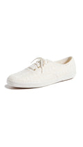 Keds Women's Champion Seasonal Canvas Sneaker, Crochet Cream, 6.5