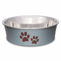Loving Pets Bella Dog Bowls- Stainless Steel Dog & Cat Bowls - Spill Proof Dog Food Bowl, Cat Bowl, Puppy Essentials & Pet Supplies Great for Home & Travel (Small 10-20 lbs, Blueberry)