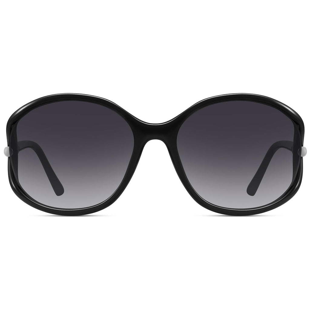 Fozono Trendy Oval Sunglasses for Women with UV400 Protection, Fashion round Shades for Driving, Vacation, Daily Wear & Outdoor Activities