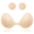 MITALOO 2025 Adhesive Bra Upgraded Silicone Push Up Invisible Sticky bras Breast Covers for Women Nude