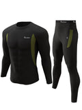 romision Thermal Underwear Long Johns for Men Fleece Lined Base Layer Cold Weather Hunting Gear Bottom and Top Set