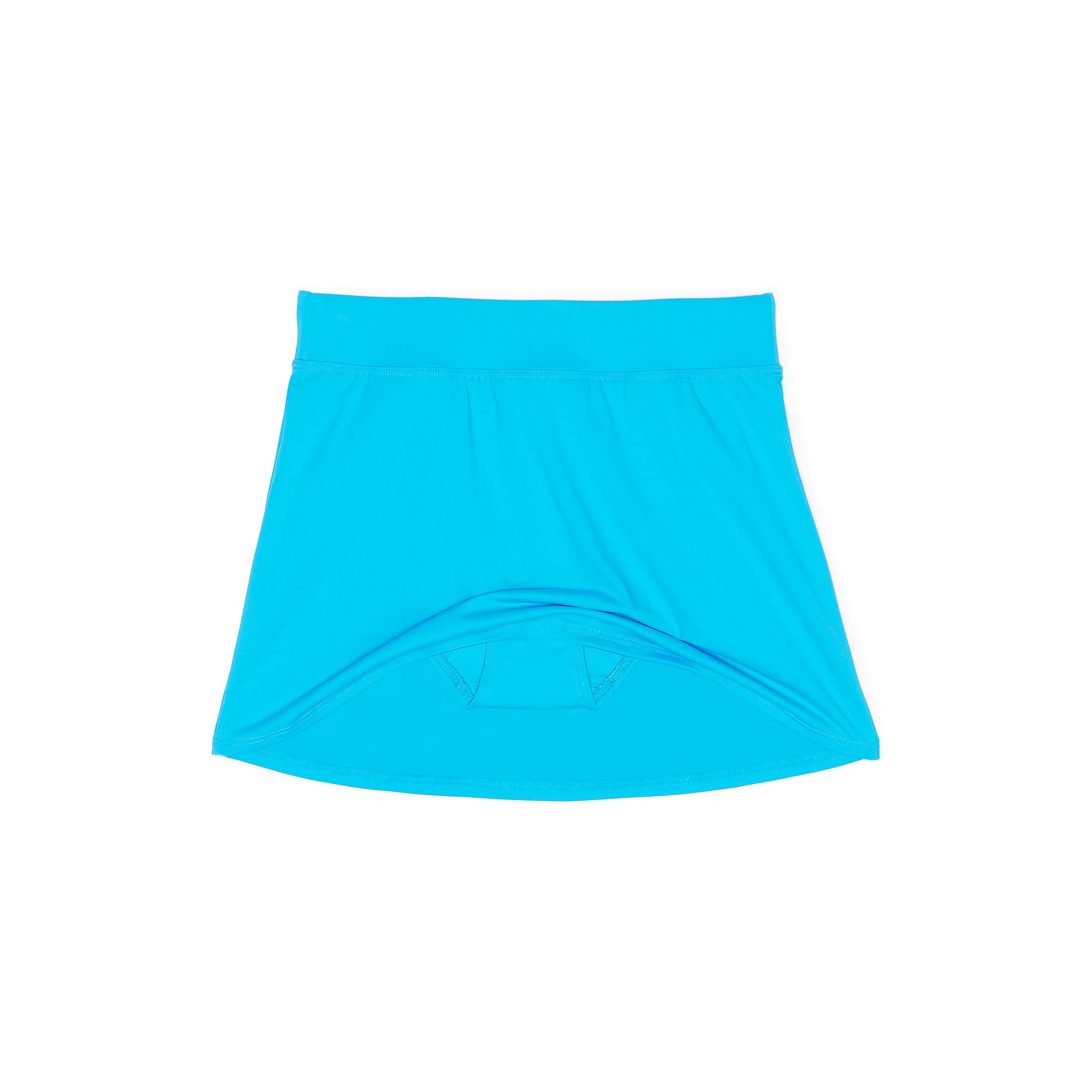 Lands' End Womens Chlorine Resistant Swim Skirt Swim Bottoms Control Turquoise Regular 2