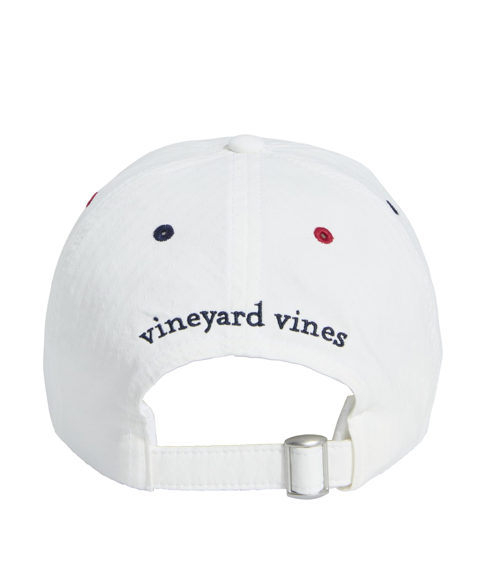 vineyard vines Harbor Seersucker Baseball Hat, White, OS
