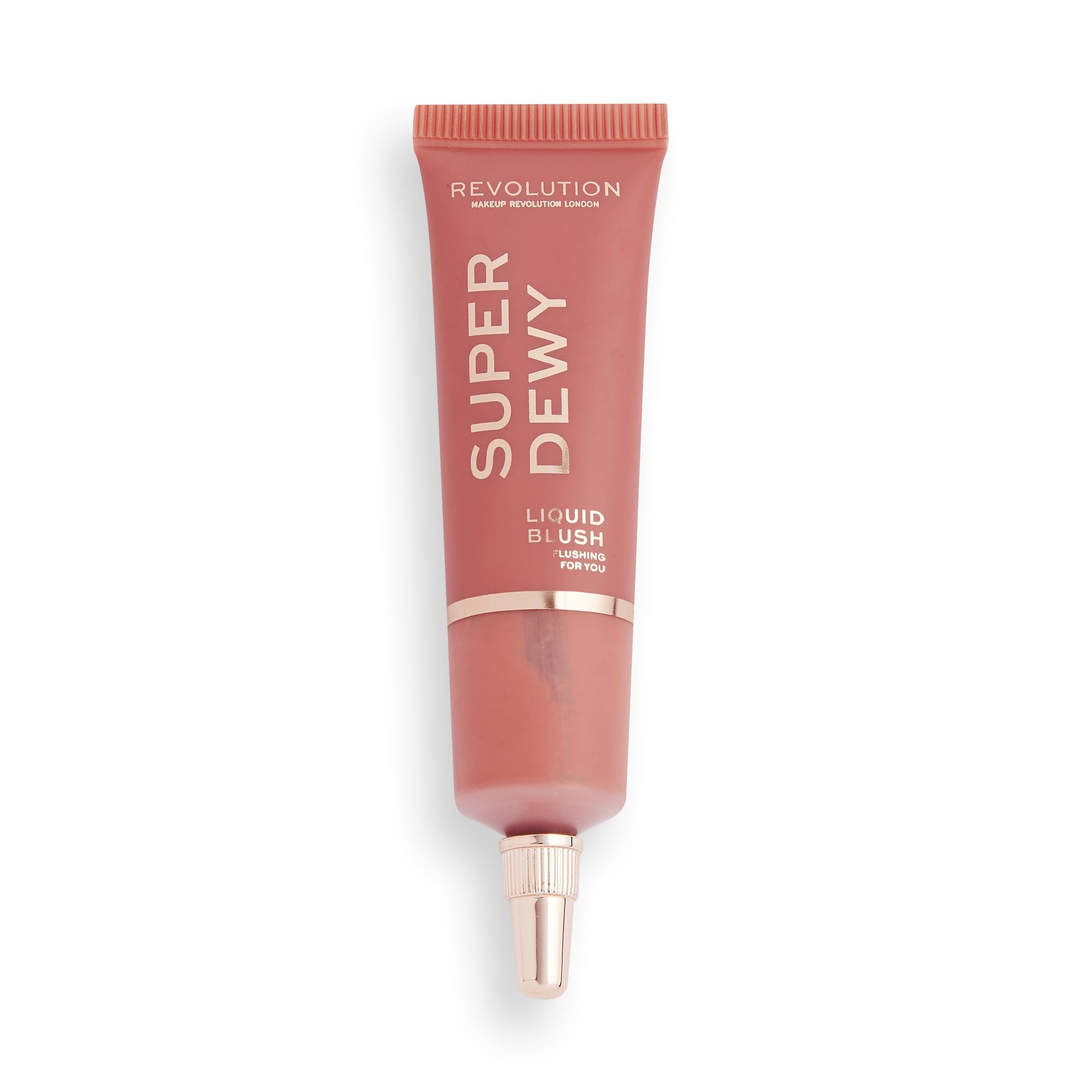 Revolution, Superdewy Liquid Blush, Richly Pigmented & Buildable, Blendable Formula, Flushing For You, 0.5 fl oz