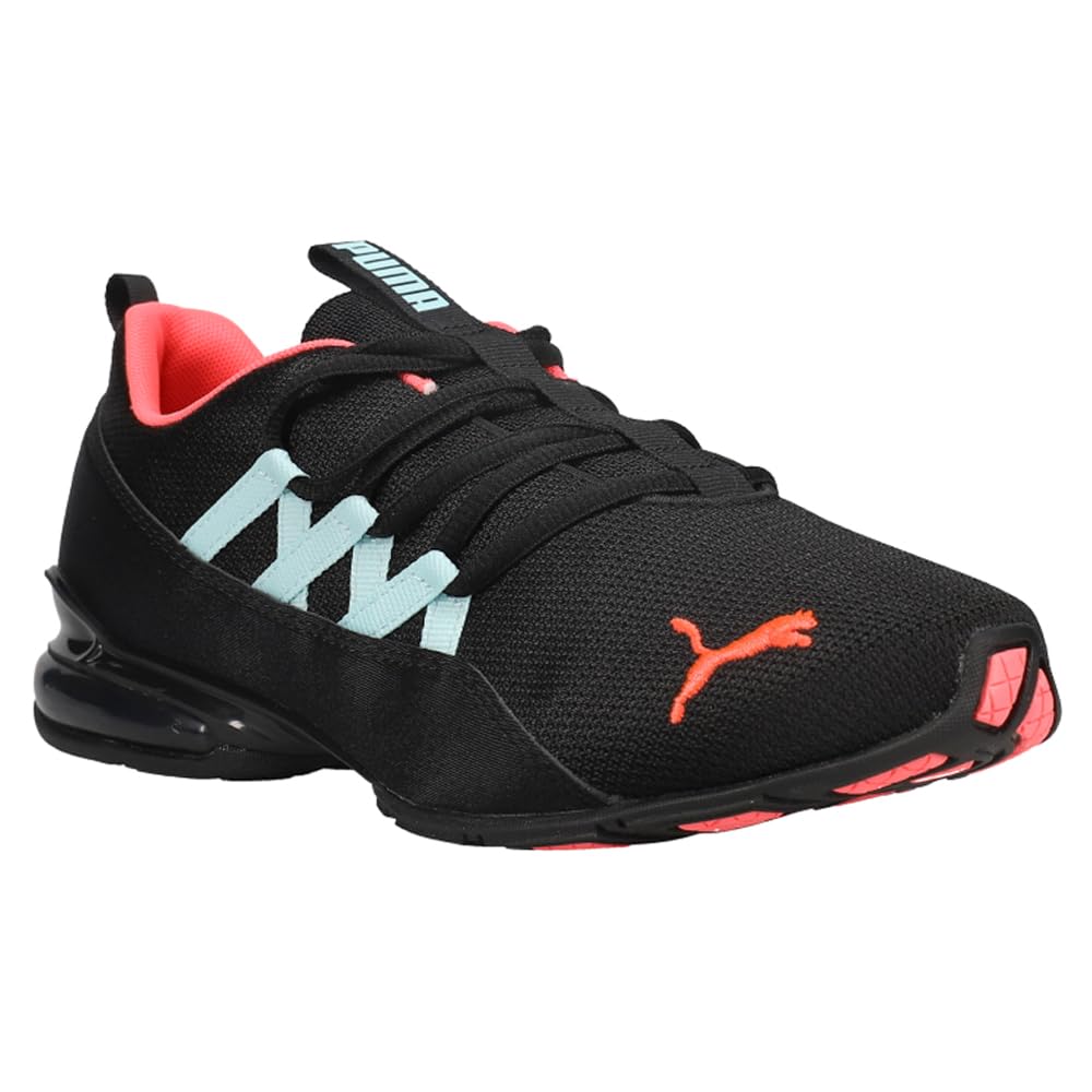 PUMA Women's RIAZE PROWL Sneaker, Puma Black-Ignite Pink-Aquamarine, 8