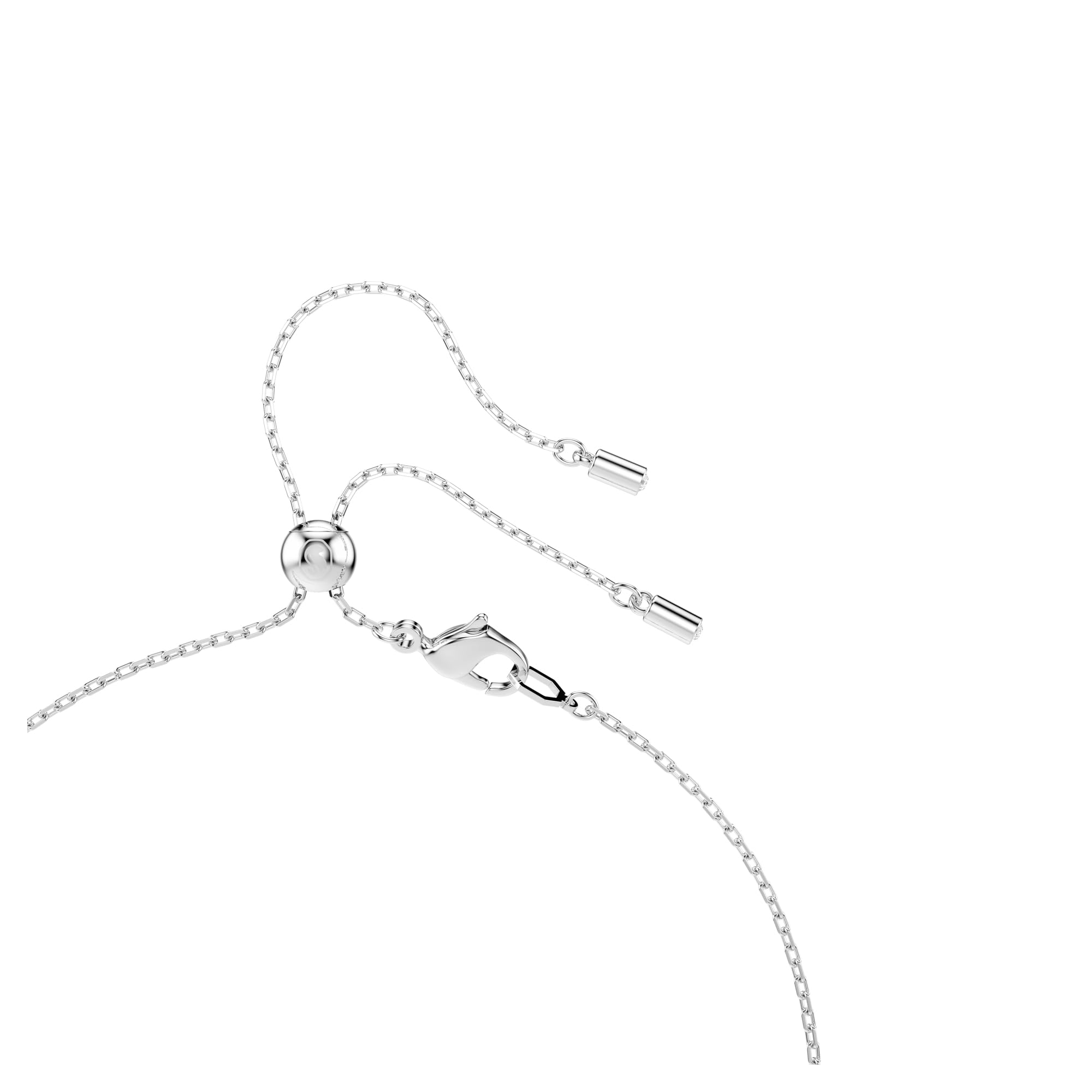 Swarovski Ariana Grande Y Style Crystal and Pearl Necklace in Rhodium Finish - Part of the Ariana Grande x Capsule Collection