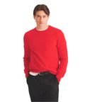 NAADAM Men's The Original Cashmere Crewneck Sweater, Tomato Red, XL