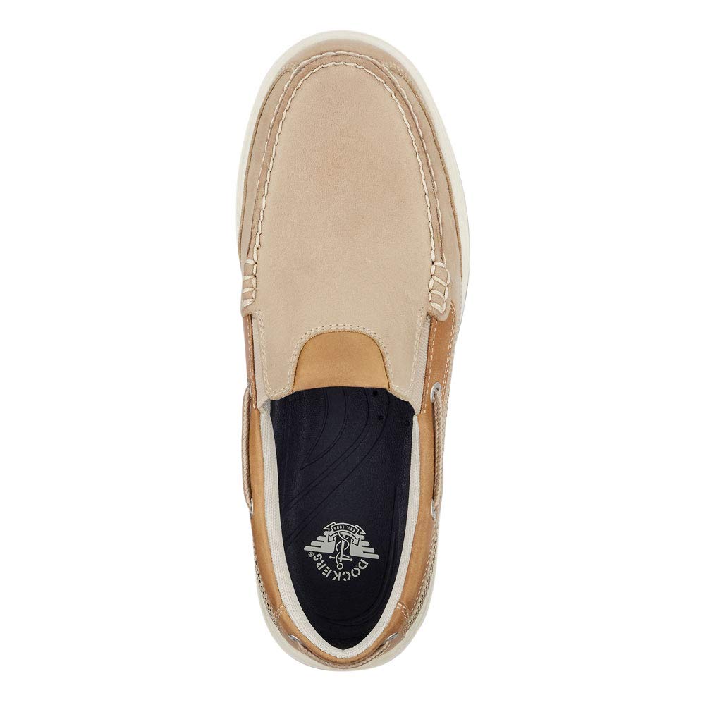 Dockers Men's Tiller Boat Shoe, Taupe, 10 M US
