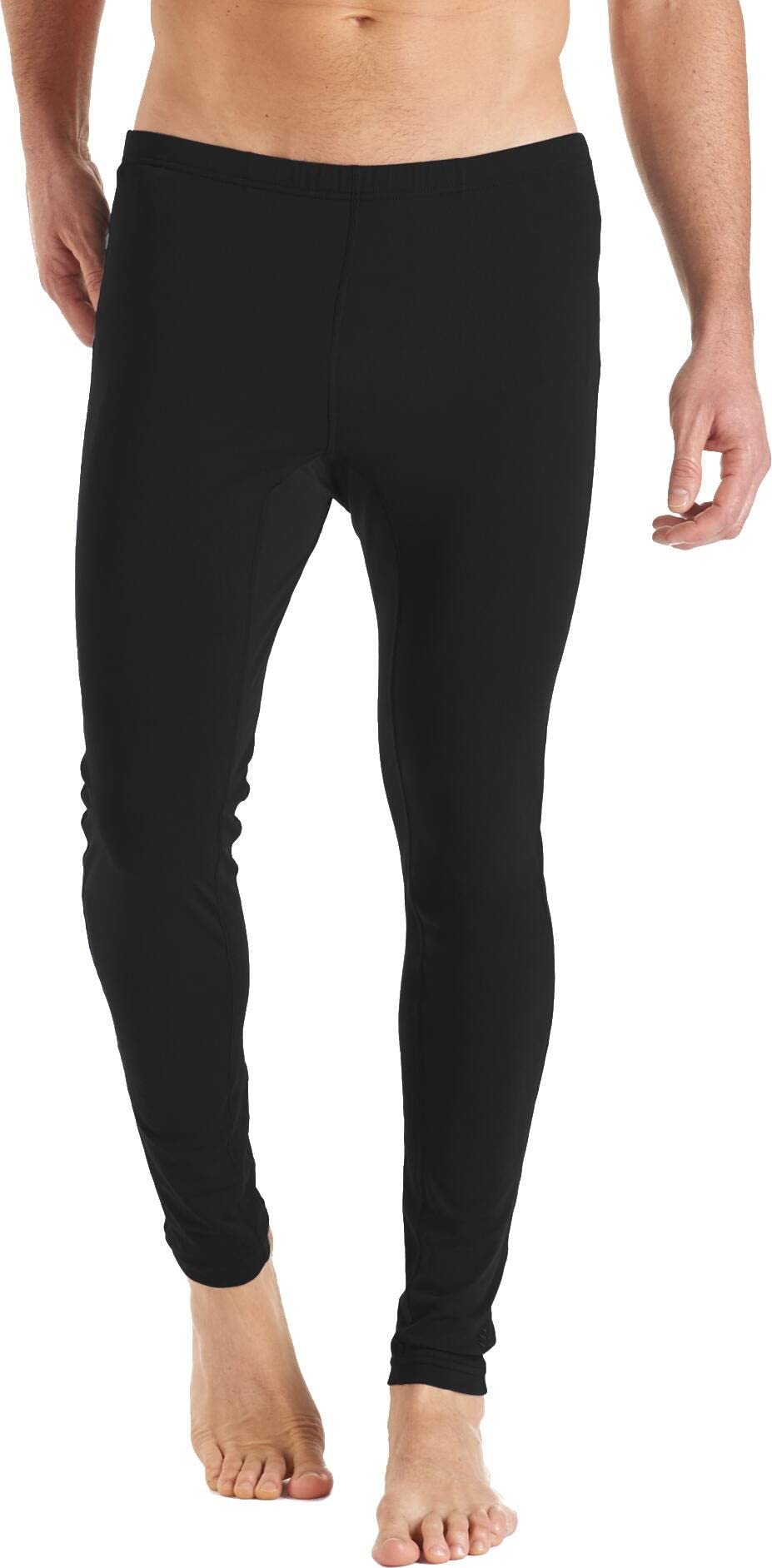 Men's Swim Tights - UPF 50+ Sun Protection - Deep Water in Black