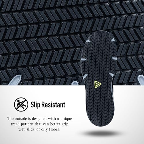 New Balance Evolve Aluminum Alloy Toe Men’s Industrial Work Shoes, Black/Grey, Size 13, Wide, Comfortable & Light Work Shoes for Men, Electric Hazard, Slip Resistant