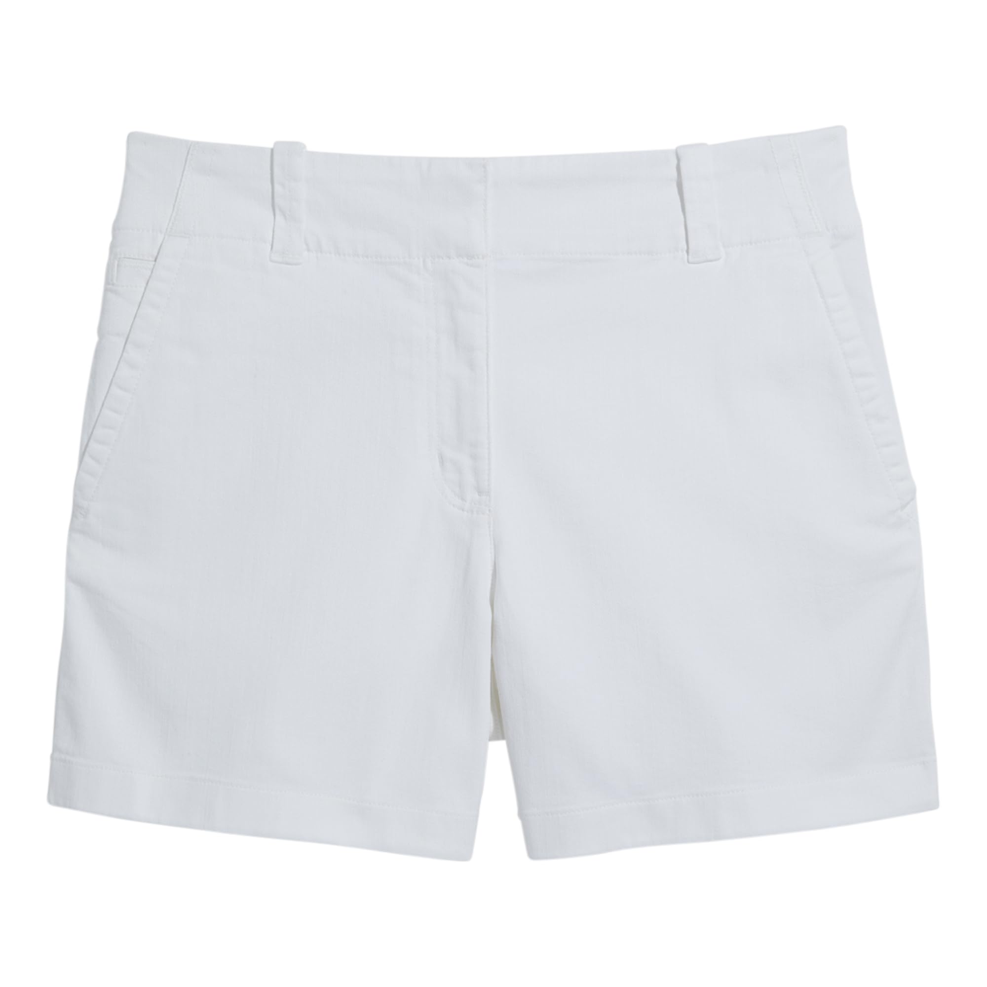 vineyard vines Women’s 5 Inch Herringbone Every Day Shorts, White Cap, 8