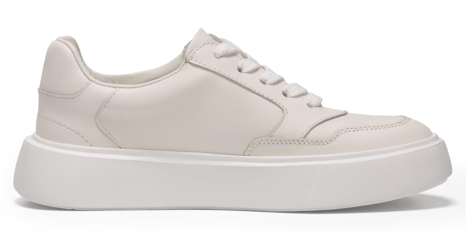 Journey West Super Light Weight Platform Genuine Leather Classic Lace-up Daily Loafer Sneakers for Women