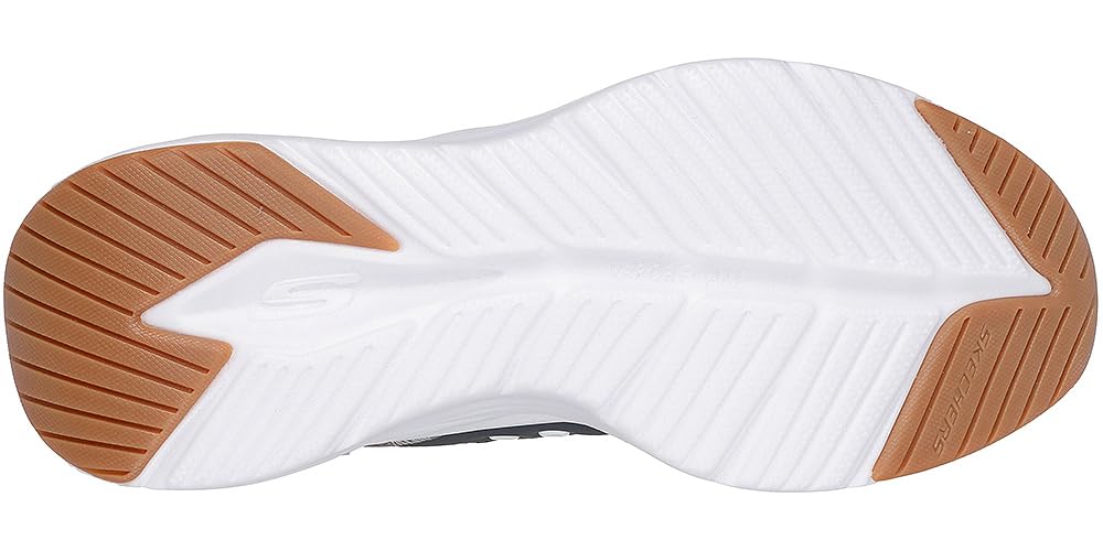 Skechers Men's Contour Foam Cozy Fit Hands Free Slip-in Sneaker,White/Taupe,7.5 Wide