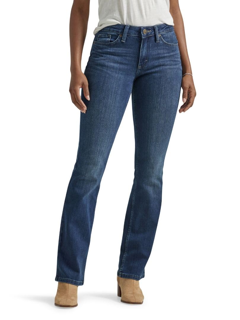 Lee Women's Legendary Mid Rise Bootcut Jean Compass 12 Long
