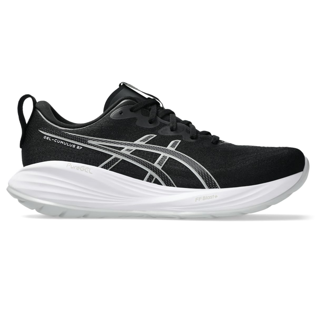ASICS Men's Gel-Cumulus 27 Running Shoes, 11, Black/Concrete