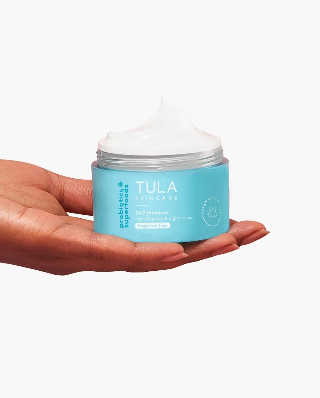 TULA Skin Care 24-7 Hydrating Day & Night Cream Fragrance Free - Nourishing Moisturizer for Face, Improves Skin Smoothness & Maintains Balance, Contains Watermelon & Apple Extract, 1.5 oz.