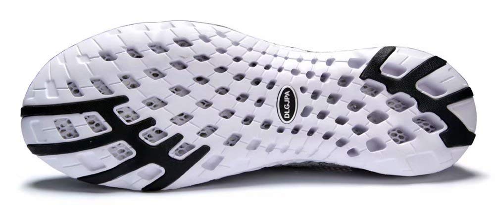 DLGJPA Men's Quick Drying Water Shoes for Beach or Water Sports Lightweight Slip On Walking Shoes LightGray 10