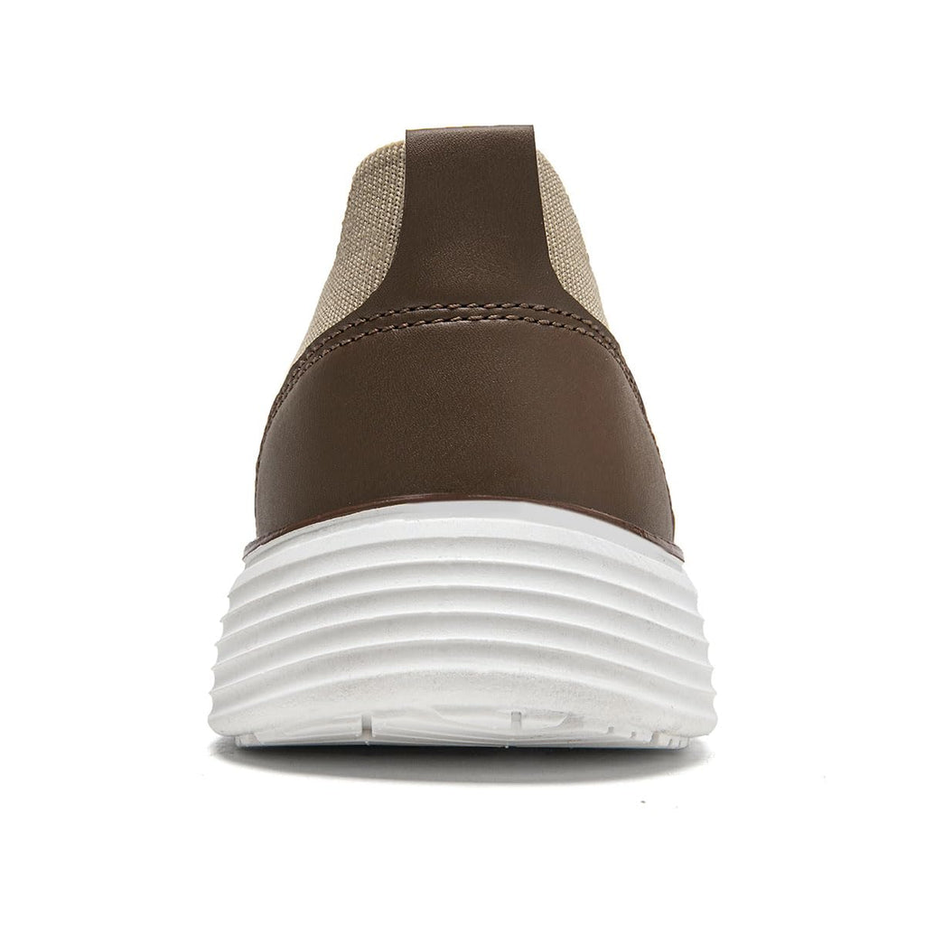 WOHHHW Men's Loafers Slip On Shoes Men Boat Shoes Casual Walking Shoes for Men Comfort Lightweight Breathable Brown Size 11