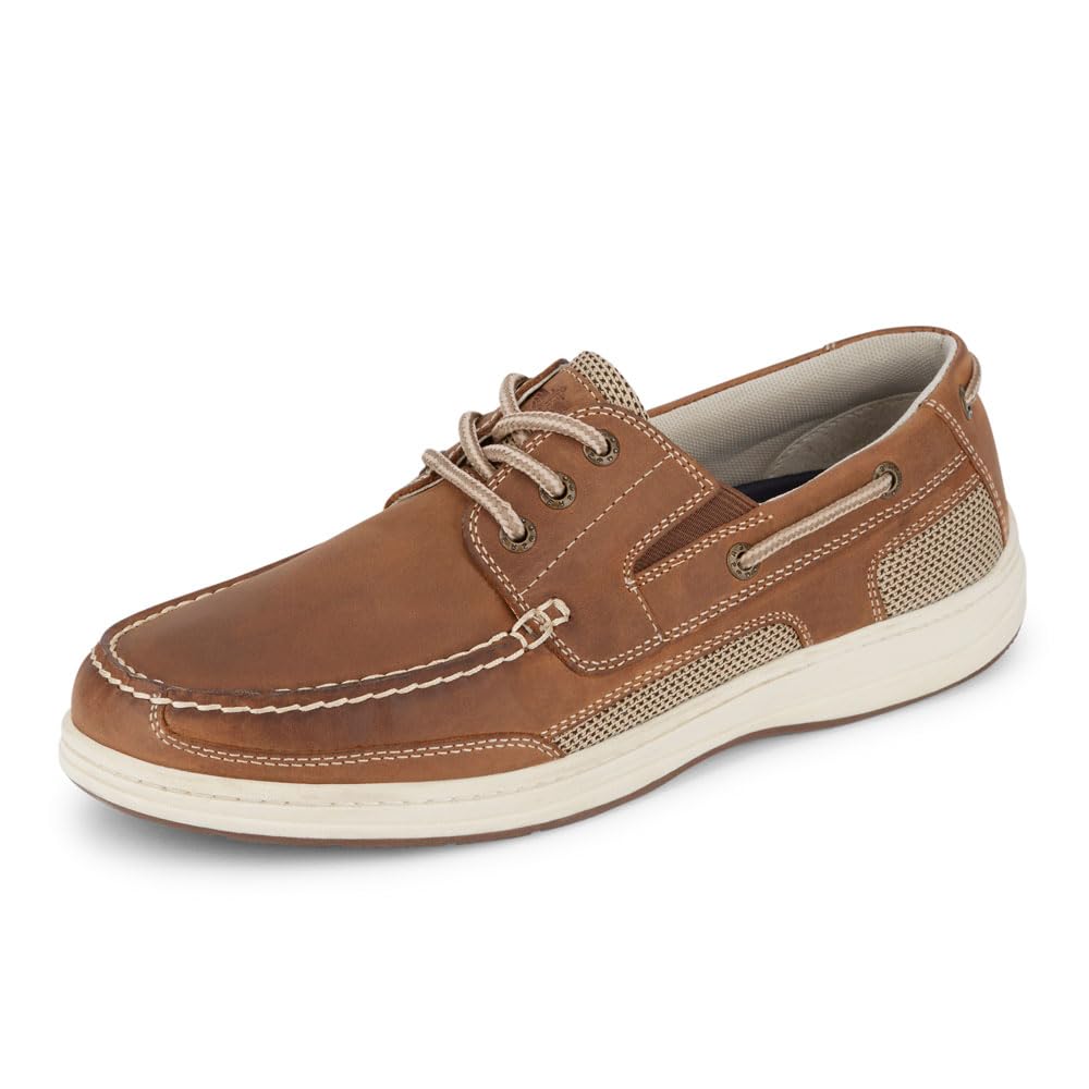 Dockers Men's Beacon Boat Shoe, Dark Tan, 11 Wide