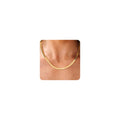 CHESKY Herringbone Necklace for Women, Dainty Gold Chain Necklace 14k Gold Plated 5MM Flat Snake Chain Necklaces Thick Chunky Chain Choker Necklaces for Women jewelry