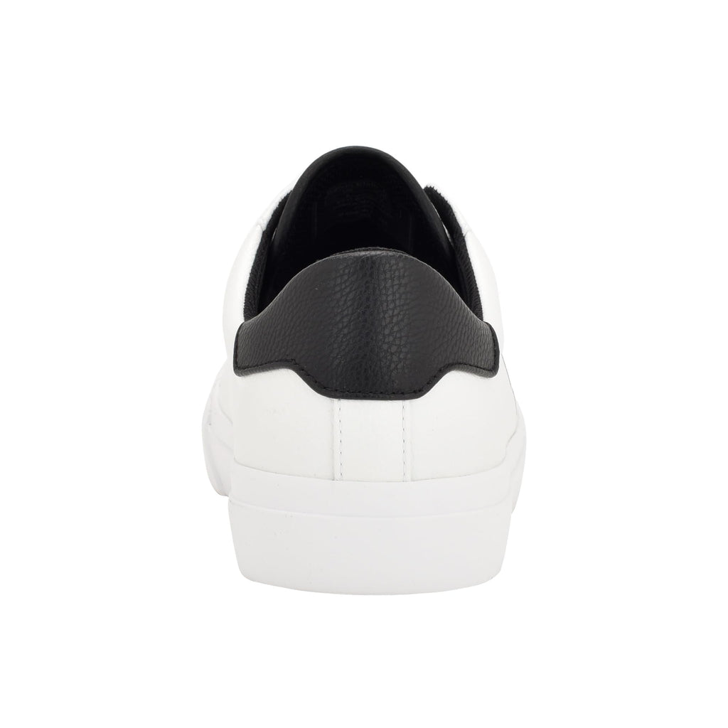 Calvin Klein Men's Rex Sneaker, White/Navy, 9