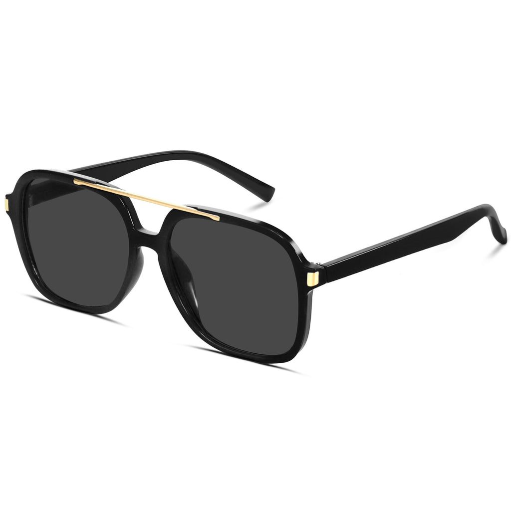 GUVIVI Retro Aviator Sunglasses for Women Men 2026 Square Top Bar Sun Glasses Sunnies 70s Lightweight Shades