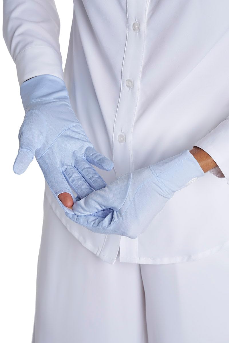 Coolibar Convertible Fingertip UV Sun Gloves - UPF 50+ Sun Protection - Fuji in Periwinkle Purple