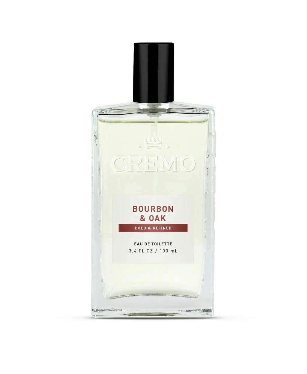 Cremo Cologne For Men - Bourbon & Oak Mens Cologne Spray, A Sophisticated Blend of Distiller’s Spice, Fine Bourbon and White Oak, Multi-Layered Signature Men's Fragrances, 3.4 Fl Oz