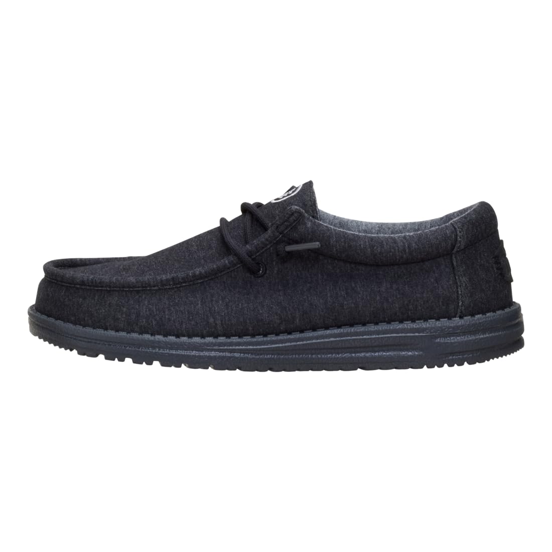 HEYDUDE Wally Stretch Jersey Black Size 10, Men’s Shoes, Men's Slip-on Loafers, Comfortable & Light-Weight