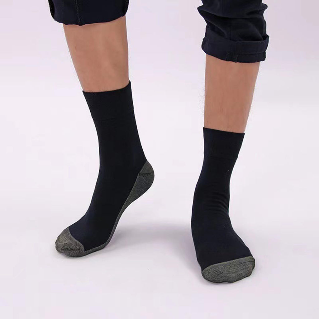 Looknniy 20 Pairs Crew Athletic Socks for Men Moisture Wicking Cushion Crew Socks for Sport Running Traveling (Mixed Colors)
