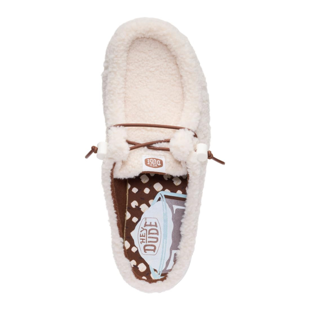 HEYDUDE Wendy Slip Sherpa Cocoa Wood Ash Size 8, Women’s Shoes, Slip-on Mules, Comfortable & Light-Weight