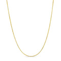 GOLDPAR 14k Yellow Gold Real Solid Box Chain 1.05MM Necklace for Women Jewelry with Lobster Clasp - 20"
