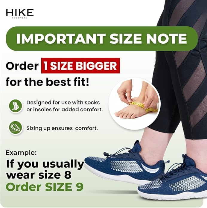 Hike Footwear HF Flow Barefoot Shoes for Women & Men - Minimalist Shoes with Arch-Support, Breathable Splash-Proof & Versatile Boot, Ergonomic Pain-Relief Posture Improvement Hiking Boots Black