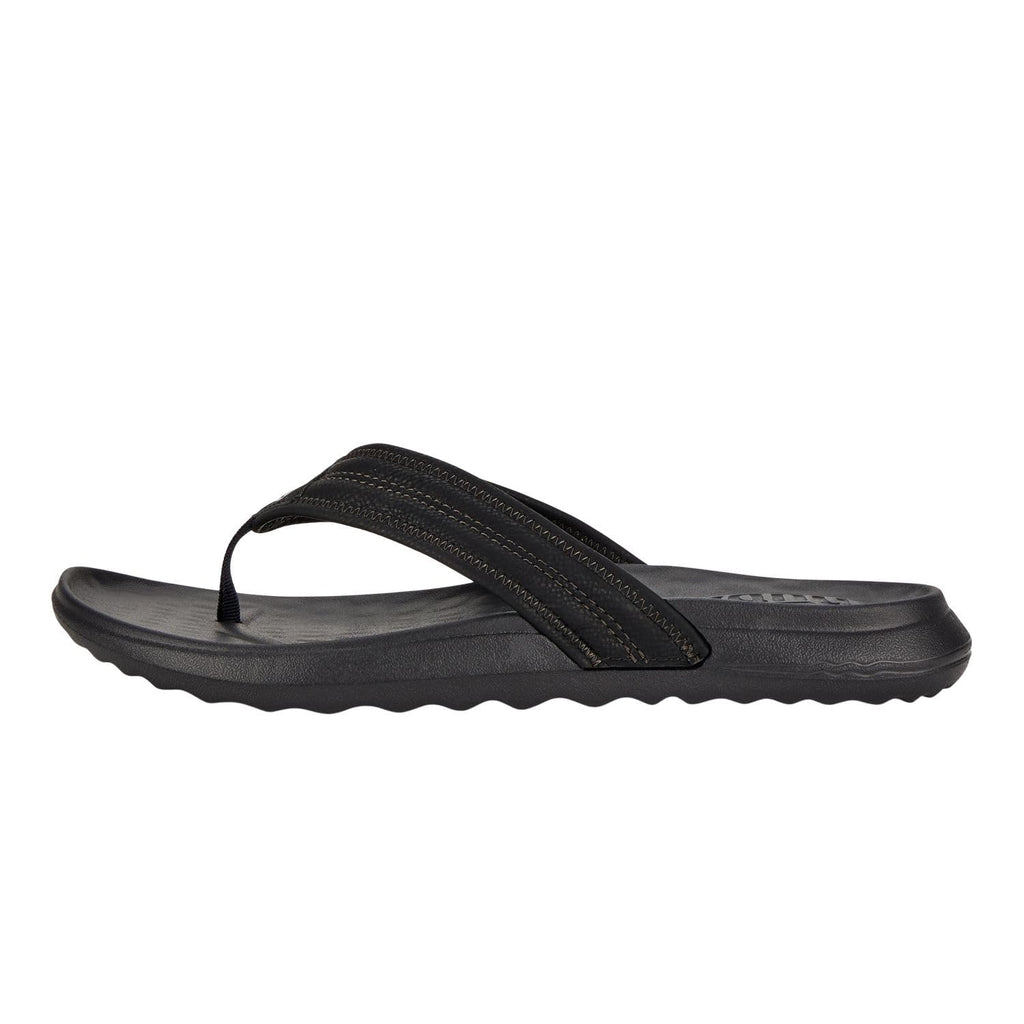 HEYDUDE Men's Myers Flip Classic Black/Black Size 11 | Men's Shoes | Men Slip-on Sandals | Comfortable & Light-Weight