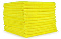 AKW Microfiber All Purpose Cleaning Cloth, Bulk Microfiber Towel for Home, Reusable and Lint Free Cloth Towels for Car, Yellow Color (12 Count)