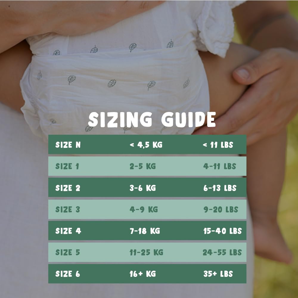 Eco by Naty Baby Diapers - Plant-Based Eco-Friendly Diapers, Great for Baby Sensitive Skin and Helps Prevent Leaking (Size 4, 88 Count)