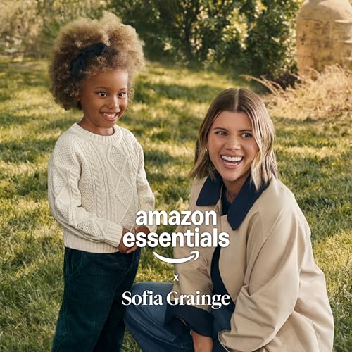 Amazon Essentials x Sofia Grainge Baby Girls' Long Sleeve Ruffle Collar Bodysuit, Pack of 2, Red/Hearts, 6-9 Months
