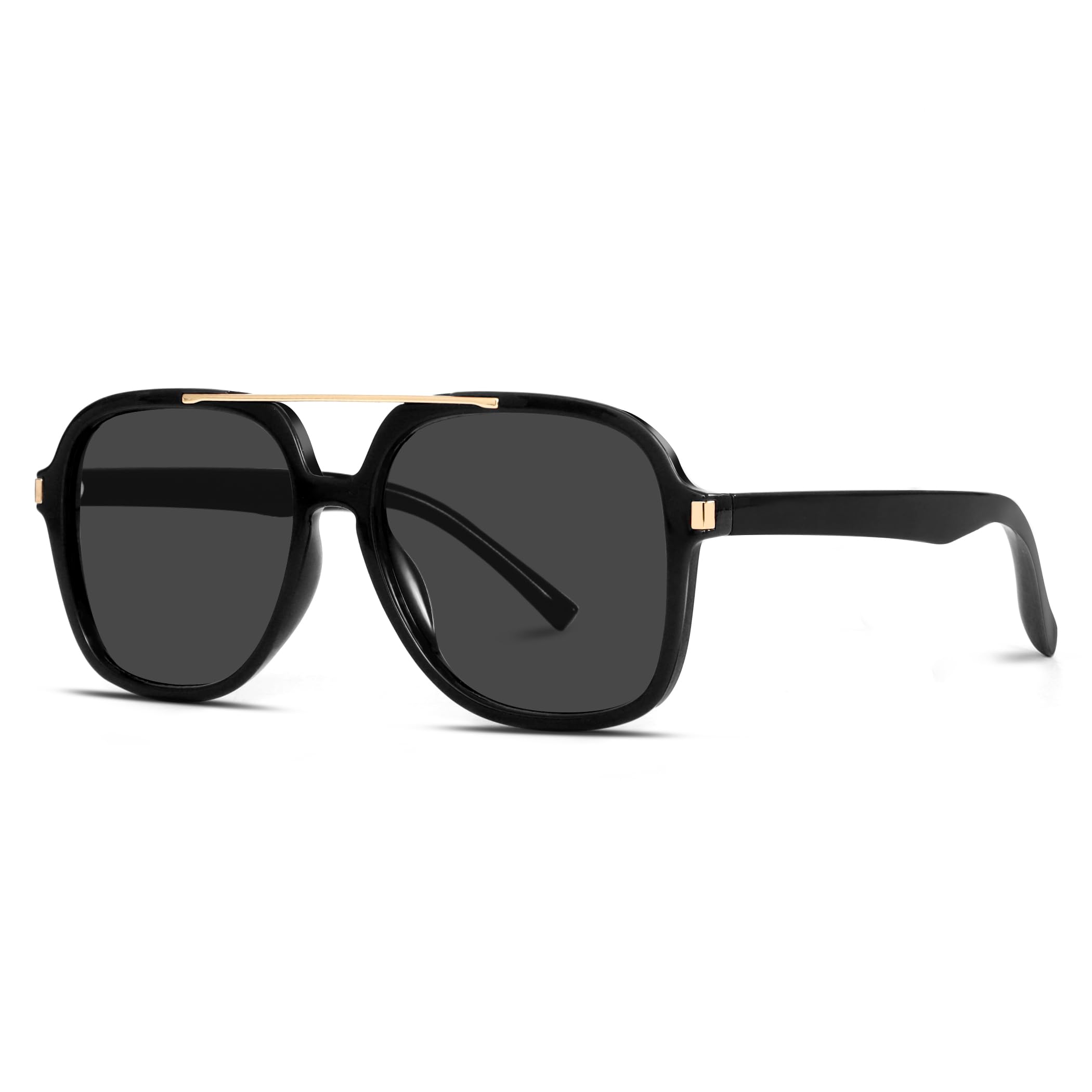 GUVIVI Retro Aviator Sunglasses for Women Men 2026 Square Top Bar Sun Glasses Sunnies 70s Lightweight Shades