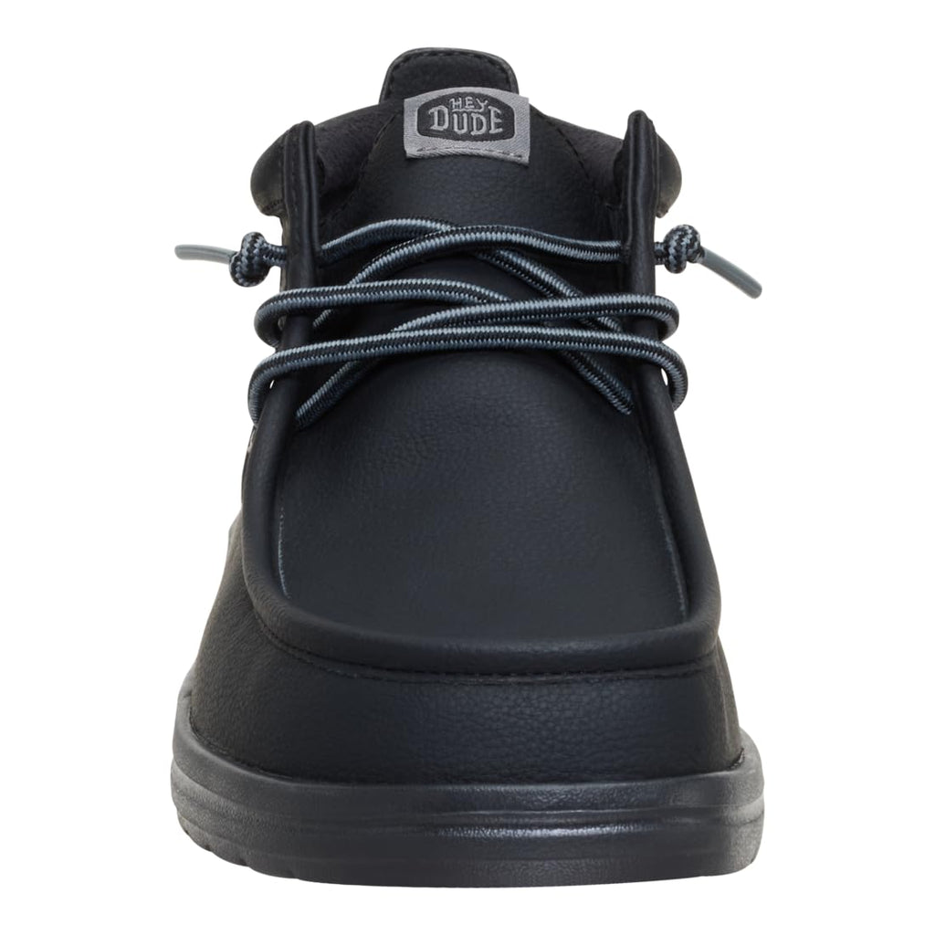 HEYDUDE Wally Mid Gripr Classic, Black/Black, Size 11, Men’s Boots, Men’s Pull On Boots, Water-Repellent, Comfortable & Lightweight