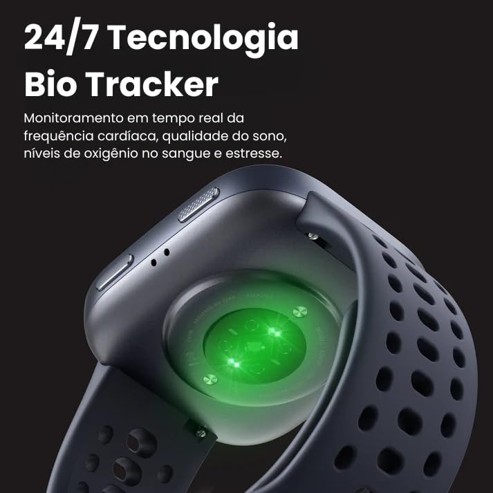 Amazfit Bip 6 Smart Watch 46mm, 14 Day Battery, 1.97" AMOLED Display, GPS & Free Maps, AI, Bluetooth Call & Text, Health, Fitness & Sleep Tracker, 140+ Workout Modes, 5 ATM Water-Resistance, Black