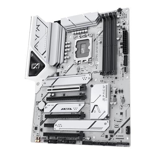 ASUS Z790-AYW WiFi W II Intel Z790 (LGA 1700) ATX Motherboard with PCIe® 5.0, 3X M.2, 12+1 DrMOS, DDR5, WiFi 6, 2.5Gb LAN, HDMI, USB 10Gbps Type-C®, USB 10Gbps Type-C®, Thunderbolt™, USB4®, Aura Sync