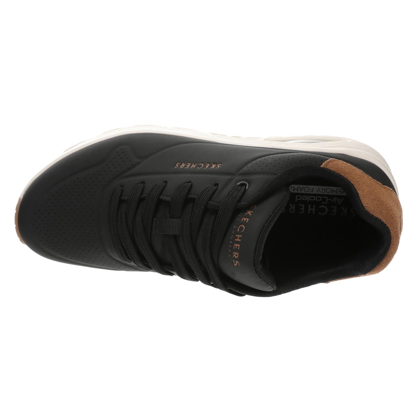 Skechers Men's UNO-Suited ON AIR Sneaker, Black, 6.5