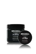 Brickell Men's Ultimate Anti-Aging Routine, Anti-Wrinkle, Night Face Cream & Eye Cream to Reduce Puffiness, Wrinkles, Dark Circles, Under Eye Bags, Hyaluronic Acid, Peptides, & Caffeine, Scented