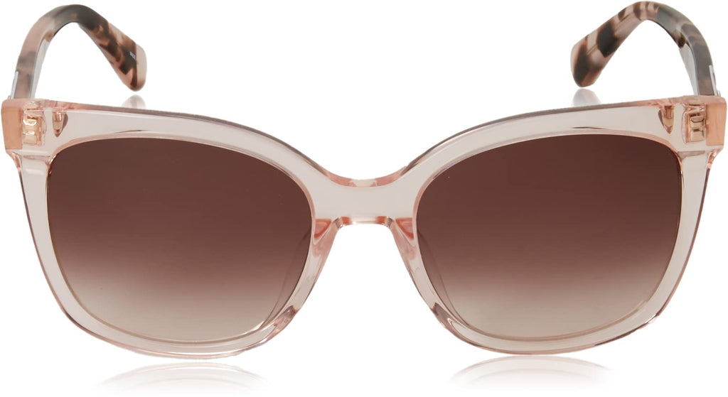 Kate Spade New York Kiya Sunglasses, Women's Trendy Rx-Able Square Sunglasses with 100% UV Protection Coating & Branded Travel Case