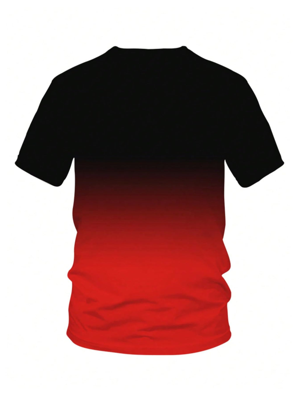 WDIRARA Men's 2 Piece Short Sets Graphic Print Short Sleeve T Shirts and Drawstring Shorts Clothing Set Black and Red X-Large