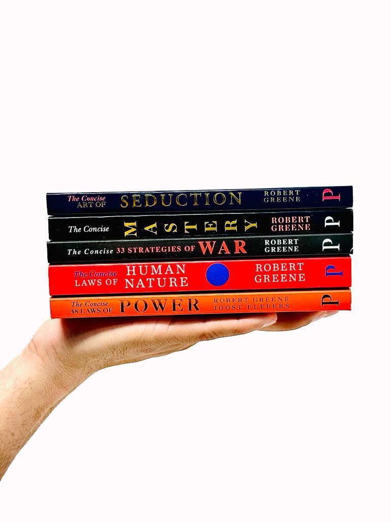 The Modern Machiavellian Series 5 Books Collection Set By Robert Greene(The Concise Laws of Human Nature, 48 Laws Of Power, Art of Seduction, The Concise Mastery & 33 Strategies of War)