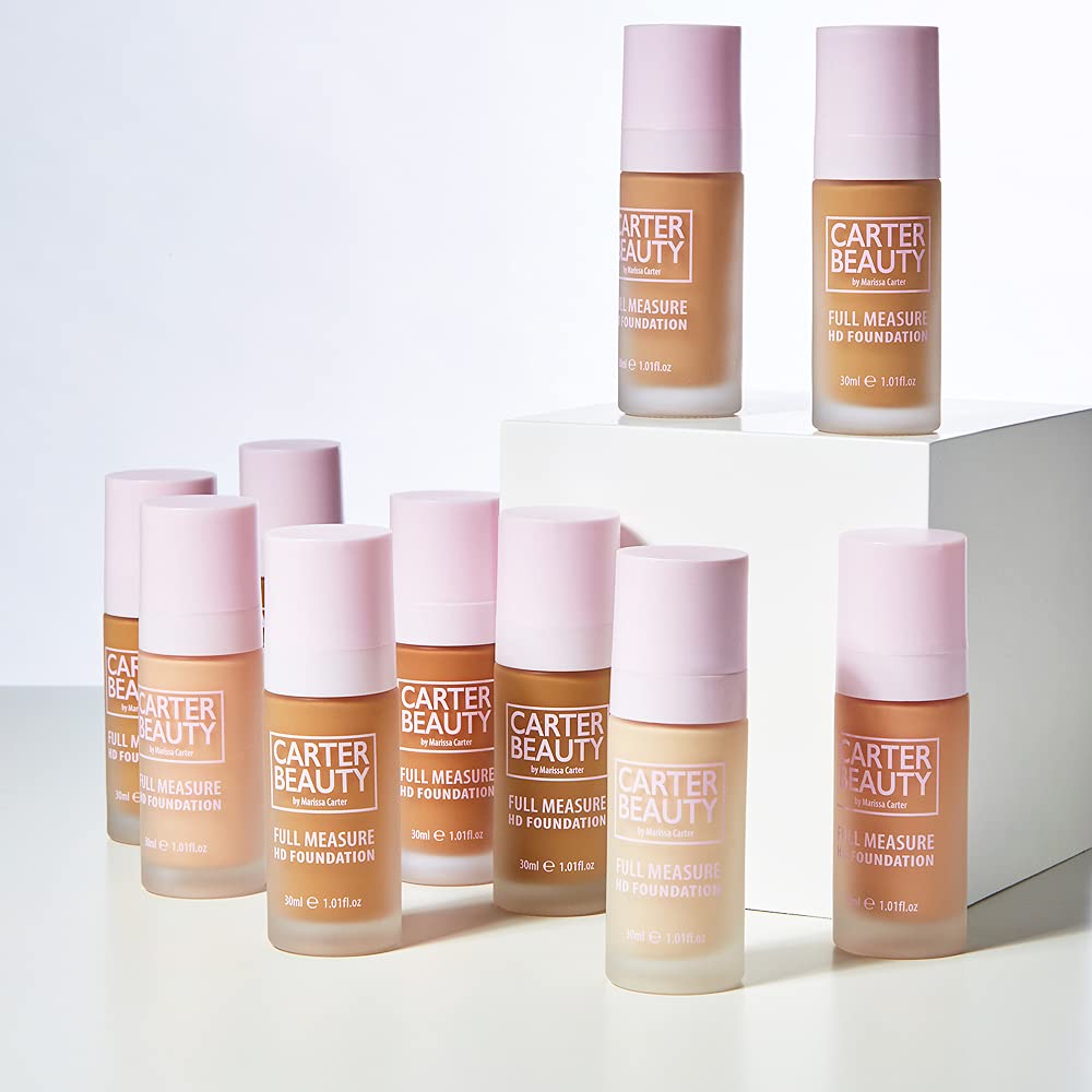 Carter Beauty By Marissa Carter Full Measure HD Foundation- Water-Based, Super Soft Skin Perfector - Vegan And Cruelty Free, Paraben And Sulfate Free - Meringue - 1.01 OZ