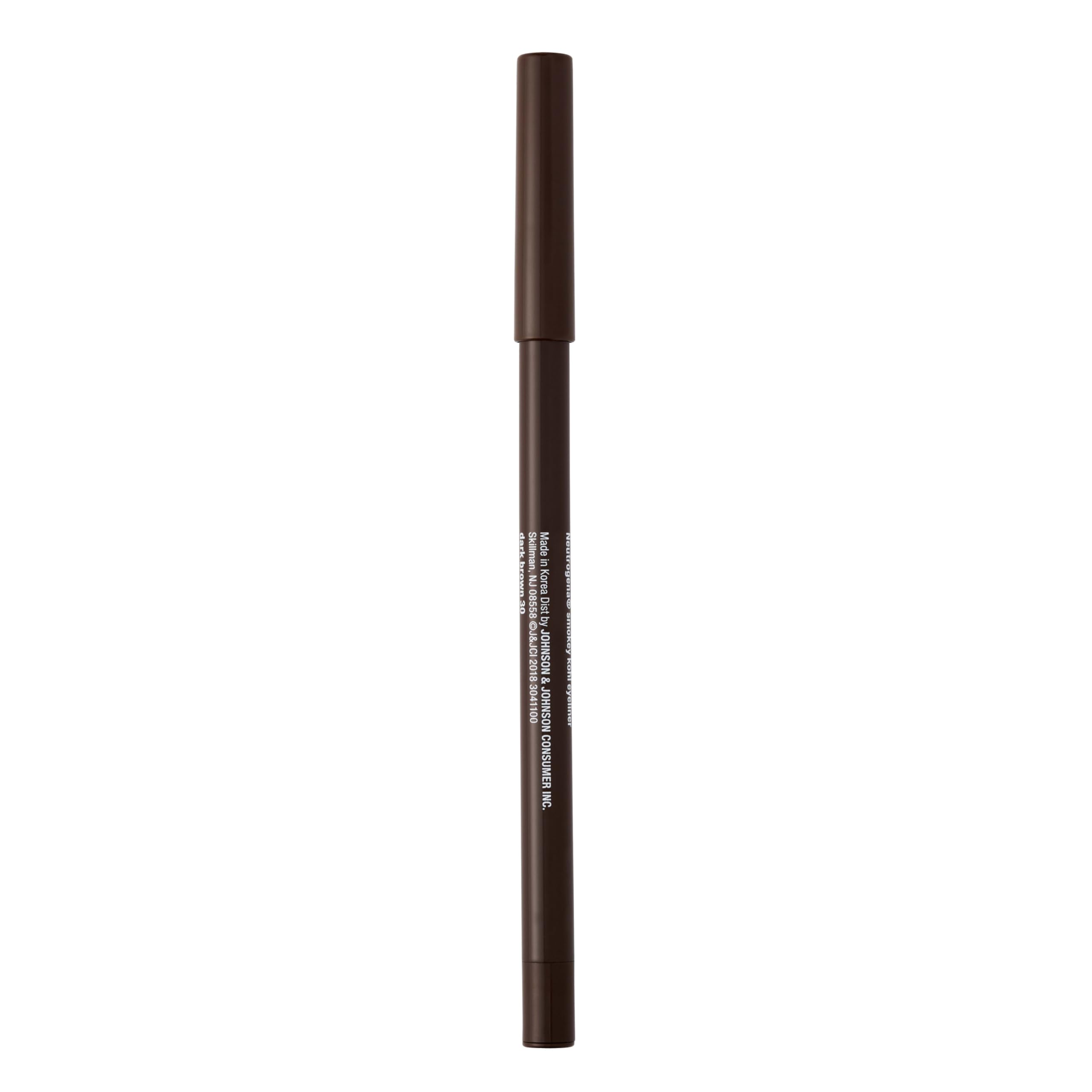 Neutrogena Smokey Kohl Eyeliner with Antioxidant Vitamin E, Water-Resistant & Smooth-Gliding Eyeliner Makeup, Dark Brown, 0.014 oz