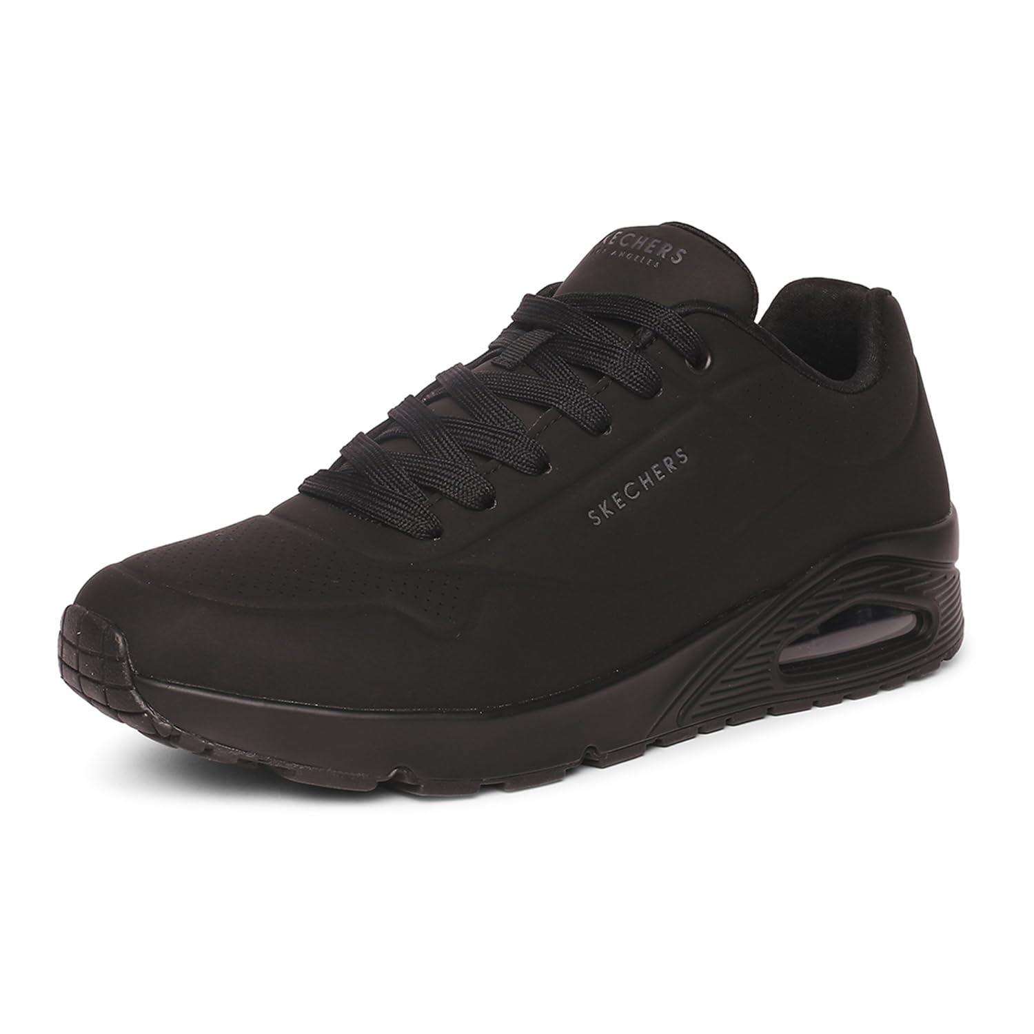 Skechers Men's Uno-Stand on Air Oxford, Black/Black, 11
